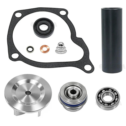 Boss Move Water Pump Rebuild Kit for Polaris Rig with Impeller Bearing Seal and Driver Tools Set Fixes Leaks Fast Fits Sportsman 500 550 450 400 Magnum Ranger 4x4 6x6 Crew parts including seals and bearings.