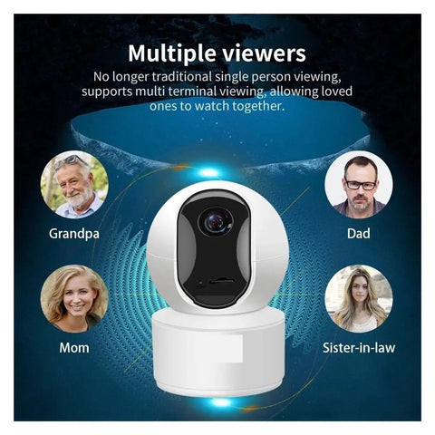 Bulletproof 4Mp Full Hd Dome Camera With 2 4G Wifi Security Cam Two Way Audio Infrared Night Vision Vandal Resistant Indoor Surveillance Monitor with multiple viewers.