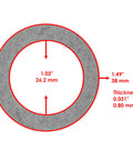 Ready To Roll Heavy Duty Front Yoke Shaft And Wheel Bearing Kit For John Deere Z225 Z245 Z425 Z445 Z465 Zero Turn Mower smooth washer dimensions.
