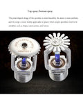 One Piece 141C Automatic Fire Sprinkler Head with petal design for top and bottom spray, ideal for home and business installation.