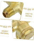 Close-up of Heavy Duty Four Way Air Compressor Check Valve featuring 14mm threaded connector, brass material, and efficient design.