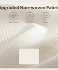 Close-up of upgraded non-woven fabric, showcasing breathable and wear-resistant material for 24 Pack Beige Drawer Organizers.