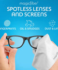 MagicFiber microfiber cleaning cloth, 6-pack, white, for glasses and screens