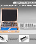 Keyway Broach Kit For Metalworking Pro Grade Rectangular Broaching Set with 5 broaches, 18 bushings, 7 shims in open case