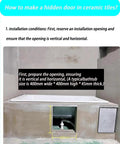 Installation guide for Heavy Duty Stainless Steel Concealed Hinges For Seamless Hidden Access Panels And Tile Ready Inspection Doors With Hassle Free Install And Smooth Swing For Bathrooms And Utility Rooms 60 X 100 Cm