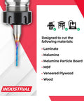Solid Carbide Spektra Spiral Plunge Router Bit Down Cut For Precision Plunges Built Tough With Extreme Tool Life USA 46403-K