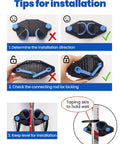 Tips for installation of Sleek Ski Wall Mount And Snowboard Storage Rack For Garage Walls Featuring Scratch Guard Rubber Grips And Multi Pole Side Hooks For A Badass Winter Setup 1 Pack.