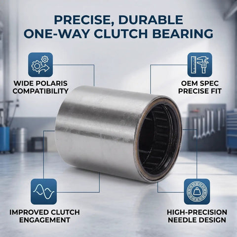 Heavy Duty One Way Primary Clutch Needle Bearing For Can Am Sportsman And Outlander Oem 1520836, steel, front view showcasing durable design.