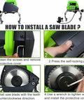 How to install a saw blade on Pro Grade Automatic Pipe Cutting Machine With Cold Cutting Technology And Dual Saw Blades For Stainless Steel PVC Copper And More 15-400mm Pipe Range Delivers Burr-Free Cuts Fast In Minutes.