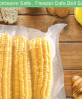 Two Pack 11x50 Inch Vacuum Sealer Bags Rolls, 100 Feet Total, BPA Free, microwave and freezer safe with sealed corn