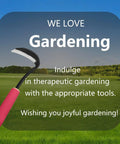 Rugged Weeding Sickle Tool With Sharp Blade, pink soft grip handle, ideal for yard work and garden maintenance, displayed in outdoor setting