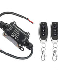 Tough As Nails Wireless Remote Switch For Forward And Reverse DC Motor Control IP67 Waterproof At Eight Amps with remotes