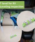 Compact Shatterproof Mini Pocket Level with 45 90 180 Degrees Bubble Level for Picture Hanging on RV table
