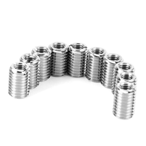 Insert Nut Thread Repair Kit With 10 Pieces For M6 x 1 0 Female And M10 x 1 5 Male Threads In 303 Stainless Steel lightweight inserts