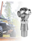 Hella Durable 0.75 Inch Heim Joint Rod Ends Set with shiny steel finish, used for smooth steering linkage and traction bars.