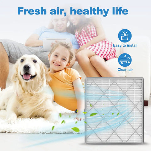 Two Pack HE401 Replacement Filter For Air Purifier 4 Models Including HE400 HE401 HE402 HE405 UA415, Easy to Install