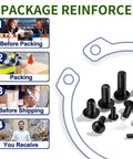 Zmbroll 660Pcs M2 Button Head Hex Socket Cap Screws Fully Threaded Metric Machine Screws packing process and screws close-up