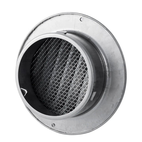 8 Inch Stainless Steel Wall Vent Cover with Round Exhaust Grille for Ventilation Outlet and Dryer Hood External Extractor