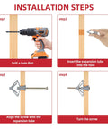 Installation steps for Heavy Duty Pro Grade Torx Drive Epoxy Coated Wood Screws For Pressure Treated Lumber