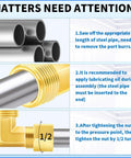Installation guide for Brass Compression Elbow Fitting One Half Inch Tube OD To One Half Inch NPT Male 90 Degree Connector