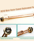 2 Pack 90240 Water Heater Element Replacement For EcoSmart Tankless Heaters Eco 18 24 27 36 9KW 240V Fits iHeat Eemax