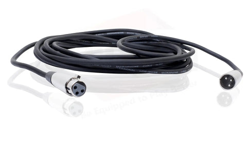 20-foot XLR cable for Live Performance Ready Cardioid Dynamic Microphone 3 Pack With Clips And 20 Foot XLR Cables For Stage Studio DJ