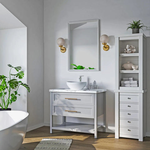 Dope Oval White Ceramic Vessel Sink For Bathroom, Countertop Install, 16 By 13 By Five And A Half Inches, Durable Ceramic Construction