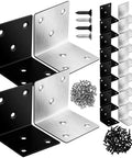 Heavy Duty Right Angle Corner Brackets With Screws For Drawer Repair And Furniture Fixes Solid Steel Corner Braces with polished edges and screws.
