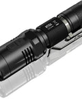 Tac Flashlight 920 Lumens With CREE XM-L2 LED, Red LED, SOS, IPX8 Waterproof, Includes 1 AA Battery, Rugged EDC Light, Black MT10A Style