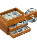 36 Pack Mini Round Knobs With An Upscale Bronze Touch Forged From Tough Zinc Alloy on jewelry box drawers with compartments.