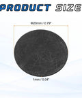 Premium Grade Round Graphite Disk Block Sheet 20x1mm size dimensions shown
