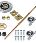 32 Inch Live Rear Axle Kit With Disc Wheel Hub Replacement For Go Kart ATV Quad And Drift Trikes Beefy Heavy Duty Chrome