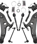 Get Back On The Asphalt Fast With This Heavy Duty Front Steering And Suspension Kit featuring control arms, tie rods, and ball joints.