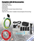 Heavy Duty 3G Alternator Upgrade Wiring Cable Featuring Zero Drama Stator Swap Setup For 1985 Through 2004 Ford F150 Pickup with accessories laid out.