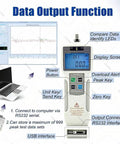 Straight Shooting Digital Force Gauge 10 To 2000N Push Pull Tensile Compression Tester with display and USB interface.
