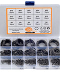 Heavy Duty External Circlip Set Workhorse 250 To 300 Pieces C Type Snap Ring Assortment Kit M4 To M25 in compartment box