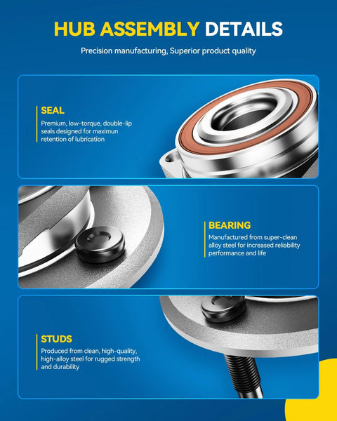 Details of Rear Wheel Bearing And Hub Assembly 5 Lug Fit For Honda Accord 2013 2015 2018 2020 And Acura TLX 2015 2020 FWD