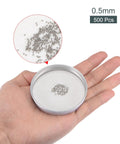 Top Shelf 304 Stainless Steel Precision Bearing Balls Set Featuring Grade G25 Tolerance and Hella Smooth Operation Built Tough for Heavy Duty 0.5mm 500 pcs in hand.