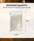 Top Shelf Wind Direction Indicator Refill For Hunters And Woodsmen Using Natural Plant Fibers To Read Downwind Air Currents Smoothly Without Messy Talc Powder Dust 25 Gram Pack in a clear 25g bag measuring 9x6.3 inches.