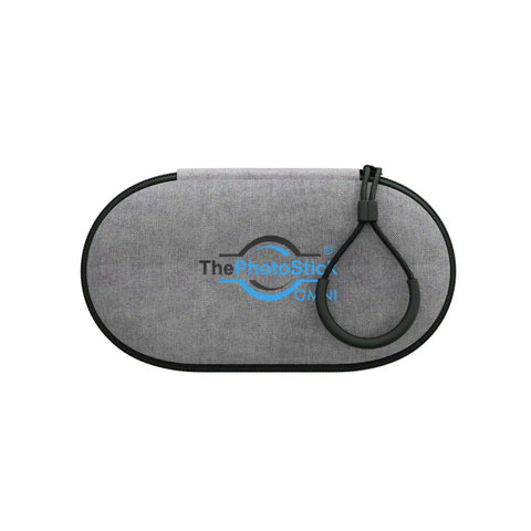 Badass Nylon Storage Case For Portable Usb Drives Waterproof Shockproof Travel Pouch With Soft Lining front view with loop for carrying.