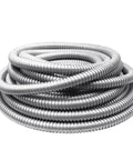 Half Inch Flexible Reduced-Wall Electrical Conduit, 50 Ft Stainless Steel Cable Sleeve for home wiring and corrosion protection.