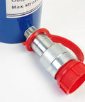 Quick coupler attachment for 10 Ton Hydraulic Cylinder Ram Single Acting With 6 Inch Stroke Lift Portable Jack.