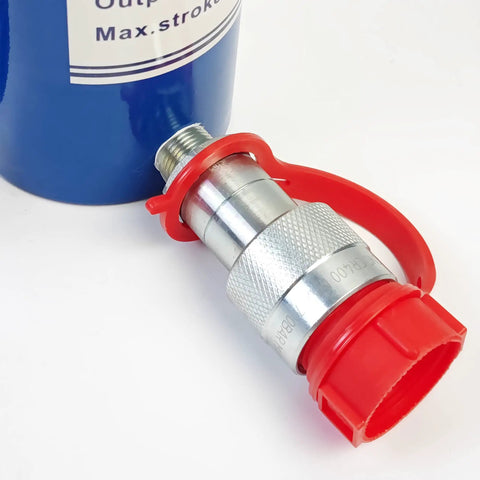 Quick coupler attachment for 10 Ton Hydraulic Cylinder Ram Single Acting With 6 Inch Stroke Lift Portable Jack.