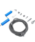Heavy Duty Alloy Steel Drain Snake With Drill Attachment For Kitchen Sink And Bathroom Clogs Using Flexible Pipe Cleaner with accessories