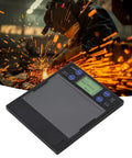 Rock Solid Automatic Darkening Welding Lens Filter With Solar And Battery Power Grinding Mode Low Voltage Alarm Workhorse Housing Scratch Proof Helmet Replacement for Stress Free Fabrication, showing solar-powered filter.