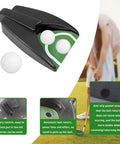 Automatic Golf Ball Return Putting Unit For Indoor Practice Battery Powered Golf Hole with non-slip base and easy setup details