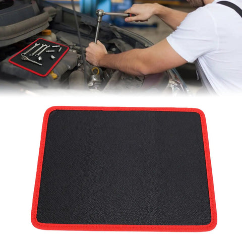 Flexible Magnetic Tool Mat With 40 Lbs Holding Power For Auto Repair, Anti Slip PVC Surface Keeps Wrenches, Screwdrivers, And Small Parts Stable, Safe From Slips, And Ready To Grab In A Busy Workshop on car engine