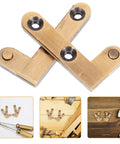 Bronze Door Pivot Hinges Set 2 Pieces Hidden Lateral Pivot Hinge For Narrow Doors displayed on white background