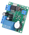 Top Shelf MQ2 Smoke Detector Module With Loud Buzzer Alert And Proven Relay Switch, Reverse Connection Guard For Kitchens And Hotels, No Sweat Plug And Play DC Setup circuit board with relay and components.
