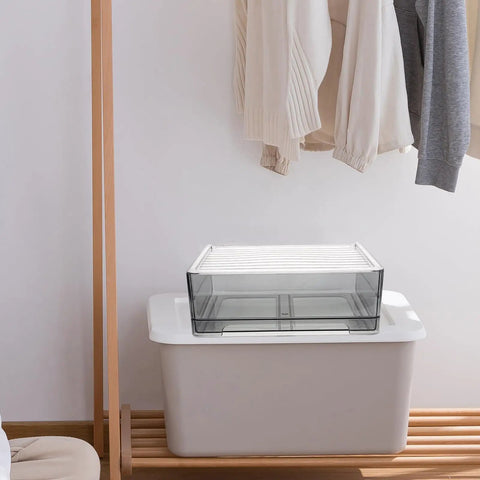 Total Breeze Pet Underwear Drawer Organizer Bin Non Slip Stackable Closet Storage Box Keeps Lingerie Neat And Portable Dresser Dividers Wear Resistant Everyday Essential on a dresser.